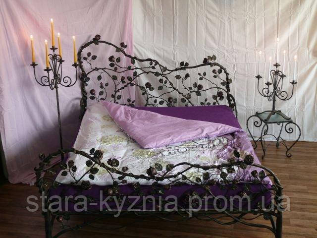 Кованая кровать Роза - фото 1 - id-p897484724
