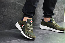 Кросівки чоловічі, замшеві,Champion,темно зелені, фото 2