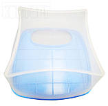 Салатник з дошкою для нарізки пластиковий 27*27*13 см (ПП КВВ), фото 3