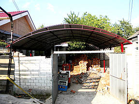 Автонавес из профнастила