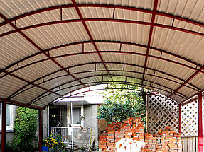 Автонавес из профнастила