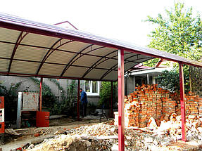 Автонавес из профнастила