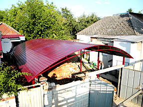 Автонавес из профнастила