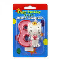 Свічка-цифра для торта Хелло, Кітті 8