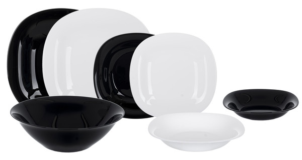 Сервіз столовий Luminarc Carine чорно-білий Black&White 19 пр N1491