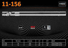 Ключ свічковий із шарніром 3/8", 14 x 145 мм, NEO 11-156