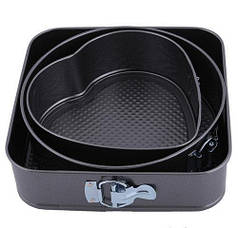 Форми для випічки набір з 3 шт Stenson MH-0122 Grey (N004803)