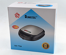 Сендвичница, вафельниця, гриль 4 в 1 Domotec MS-7704, фото 3