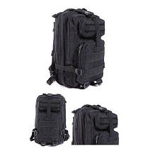 Рюкзак тактичний військовий штурмової HLV Molle Assault 20 л Black, фото 6