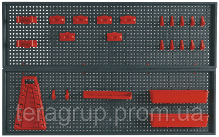 Пластикова перфорована панель для інструменту L — 80 см, H — 50 см, TOPEX 79R186, фото 2