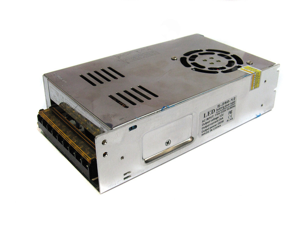Блок живлення адаптер HLV 12V 20A S-250-12 Metal (N005418)