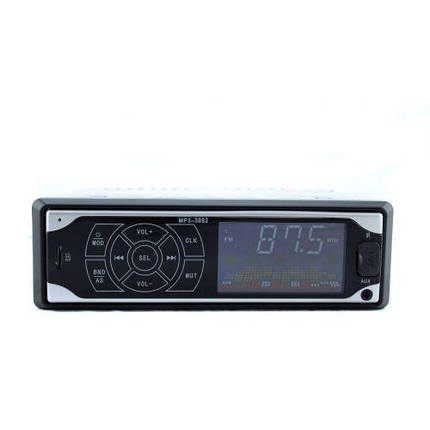 Автомагнітола ISO, 1DIN сенсорні кнопки магнітола MP3 HLV 3882, фото 1