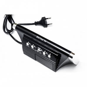 Настільний годинник будильник мережевий з зеленим підсвічуванням VST 730 Black (N008405), фото 2