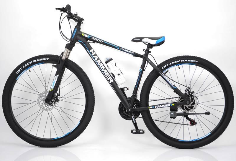 Гірський велосипед HAMMER-27,5 Чорно-синій Японія Shimano на зріст від 160 см до 190 см, фото 1