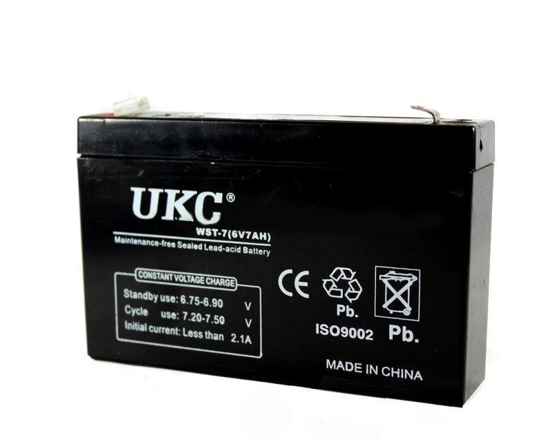 Акумулятор акумуляторна батарея UKC WST-7 6V 7Ah (N005225)