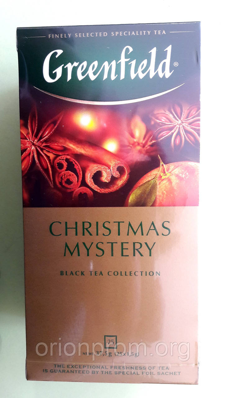 Чай Greenfield Christmas Mystery 25 пакетів чорний