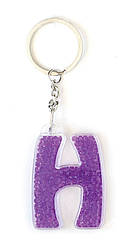 Брелок YES літера "Н" , бузкова
