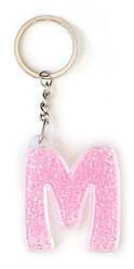 Брелок YES літера "М", рожева