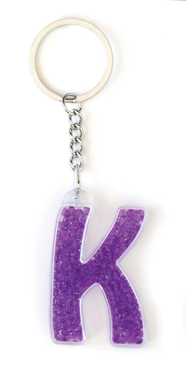 Брелок YES літера "К", бузкова, фото 1