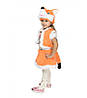 Карнавальний костюм ЛИСИЧКА, ЛИСИЦЯ (хутро) для дівчинки 3-6 років, 98-116 см, дитячий новорічний костюм Лисички, фото 3