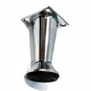 Ніжка меблева h-80 Хром OZS конусна з регулюванням