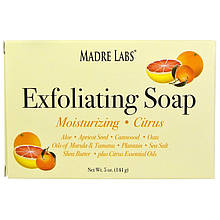 Мило-скраб Madre Labs "Exfoliating Soap" з оліями марула, таману, цитрусом і ши (141 г)