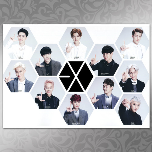 Плакат А3 K-Pop EXO 039