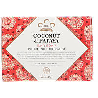 Мыло с кокосом и папайей Nubian Heritage "Coconut & Papaya Bar Soap" обновление и шлифовка (142 г)