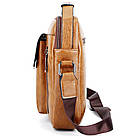 Сумка чоловіча Usmivka планшет коричнева 54369, фото 4