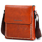 Сумка чоловіча Effeng наплічна коричнева 54138, фото 3