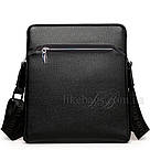 Сумка чоловіча Bainidaishu для документів чорна 54318, фото 5