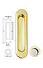 Ручки для розсувних дверей із замком WC, комплект Siba Золото, фото 2