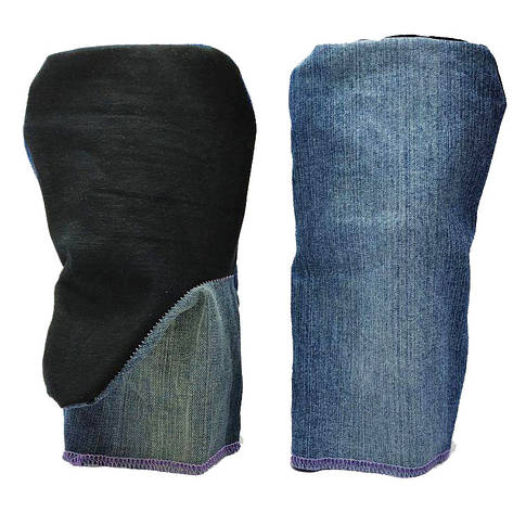 Рукавиці робочі, подвійний джинс, двопалі, пак. — 20 пар, фото 2