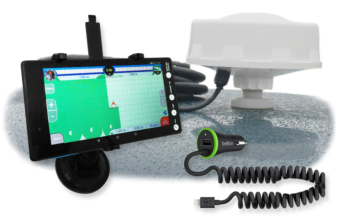 Навігатор на трактор GPS курсоуказатель паралельне вожнение, фото 1