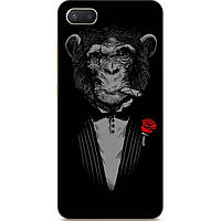 Силіконовий чохол для Iphone 7 plus з малюнком Мавпа з сигарою