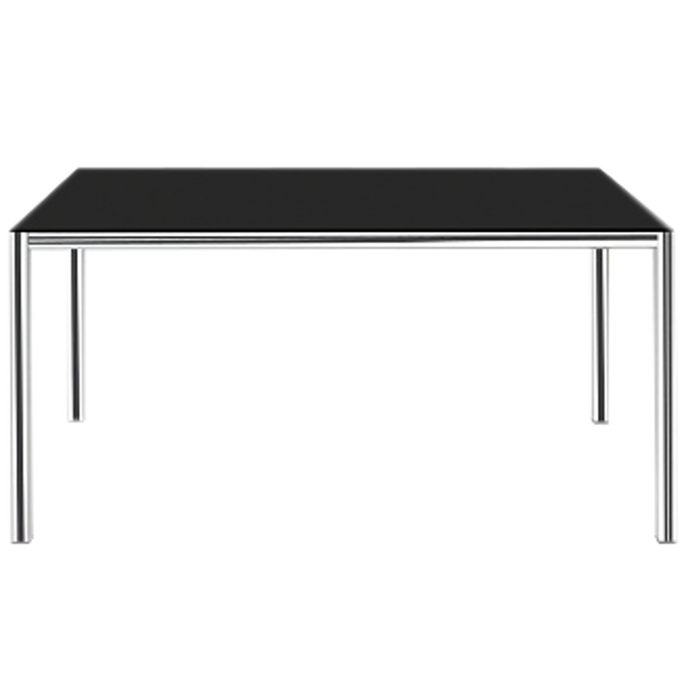 Стіл Papatya Idea 140x80x75 хром, стільниця чорна, фото 1