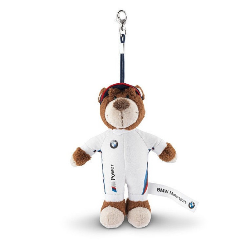 Оригінальний брелок для ключів BMW New Motorsport Teddy Key Ring, (80272318273)