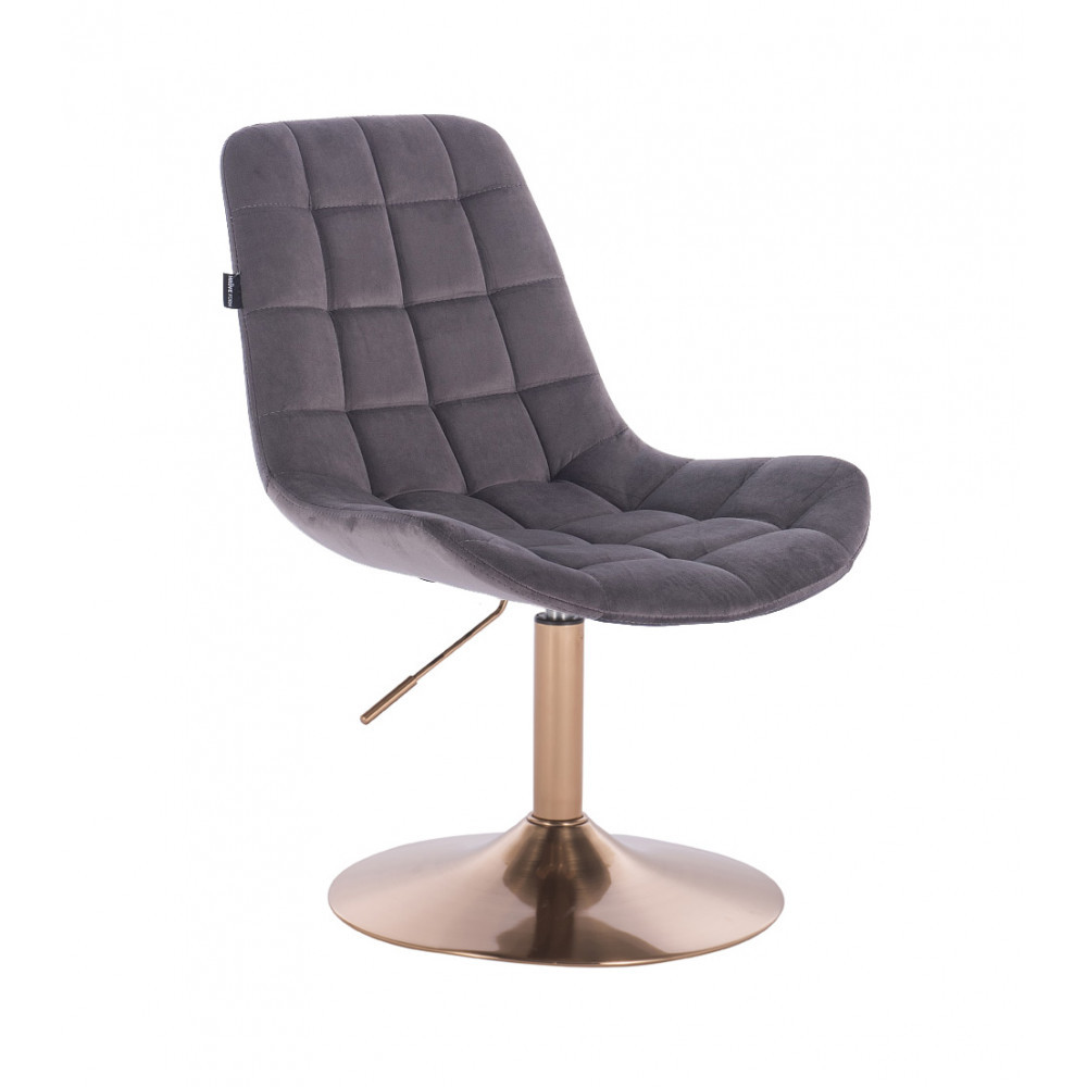 Перукарське крісло на пневматиці HR590N, золота база графіт