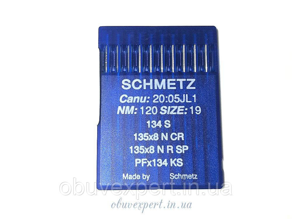 Голка для шкіри Schmetz PFx134 S 120/19, з ріжучим вістрям, 1 голка