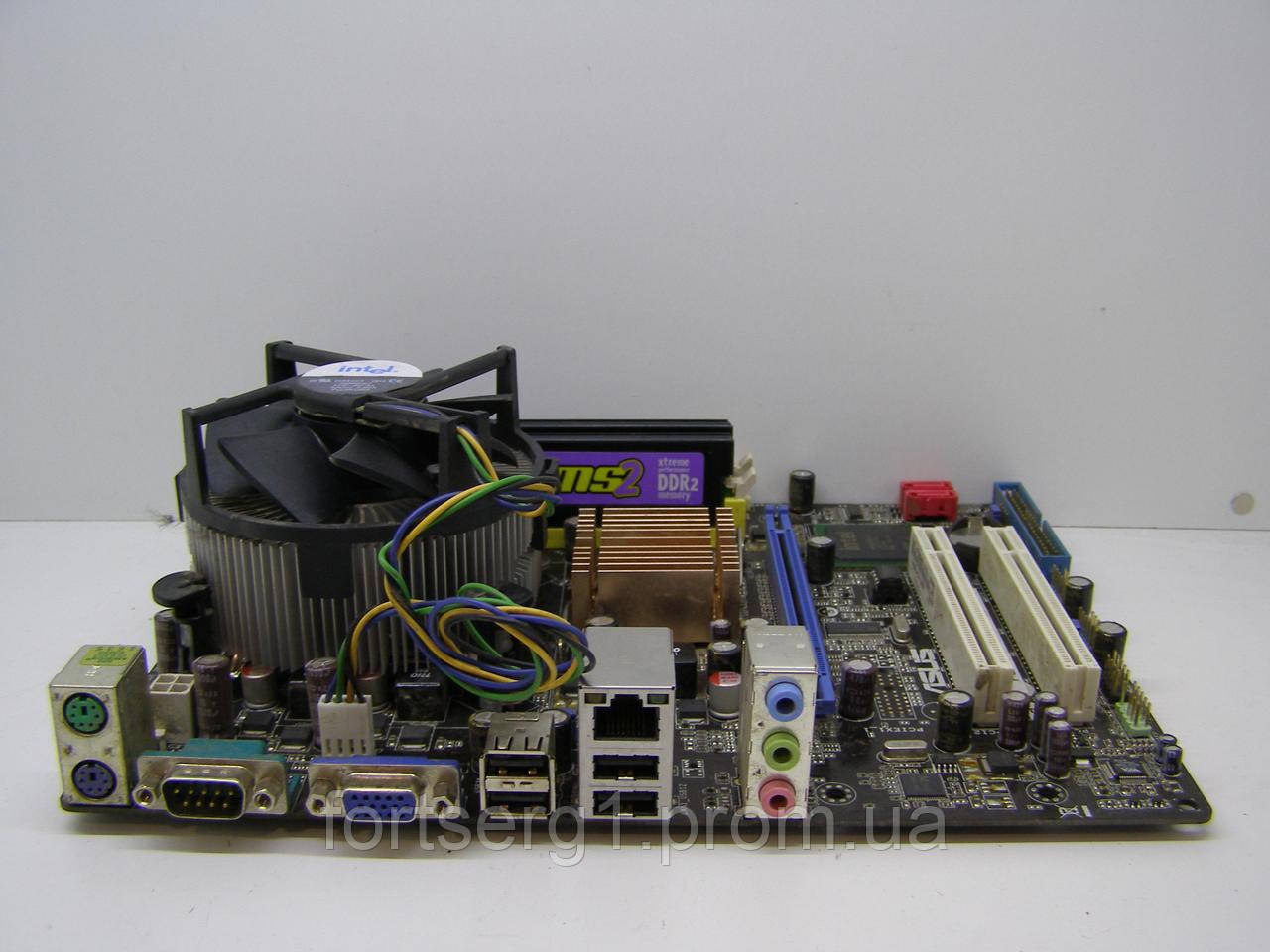 Комплект Материнская Плата Asus P5KPL-AM IN ROEM SI S775+Pentium.