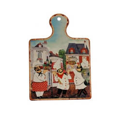 Дошка кухонна, декоративна, "Кухар", кераміка, 18х23 см, CH-4267