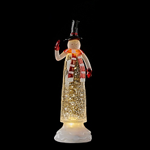 Фігурка декоративна "Сніговик", 12*9*27 см., "Luca Lighting", жовтий