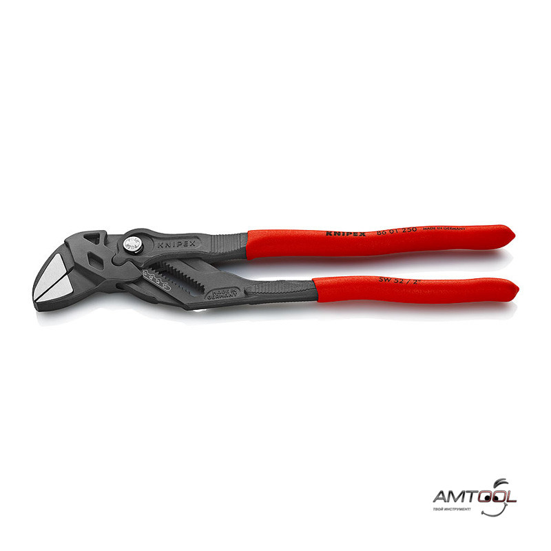 Кліщі переставні — гайковий ключ до 52 мм — Knipex 86 01 250