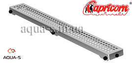 Решітка душового трапа Capricorn CUBE 800x127 мм. неіржавка хромова (Польща)