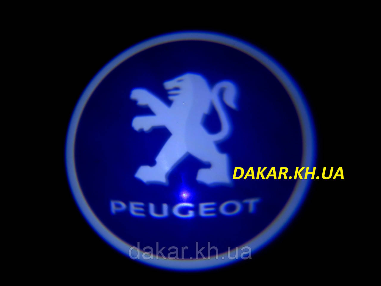 Проєктор логотипу Peugeot в автомобільні двері Пежо, фото 1