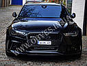 Передний бампер Audi A6 C7 2015-2017  стиль Audi RS6  (Black), фото 7