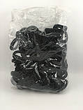 Набір резинок для волосся Kalush 1100 чорних 100 шт, фото 4