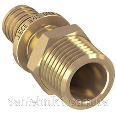 Перехідник прямий із зовнішньою різьбою Tece 16 х 1/2"