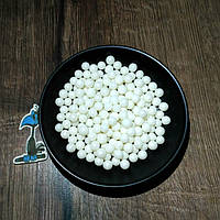 Кондитерська посипка цукрові кульки Білі (7 мм) 50 грамів