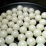 Кондитерська посипка цукрові кульки Білі (10 мм) — 50 грамів, фото 2